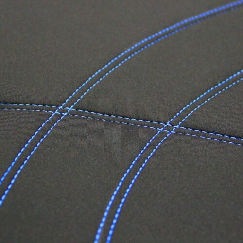 Neoprene Black/Blue Second Row Seat Covers (Ready Made)