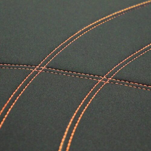 Neoprene Black/Orange Second Row Seat Covers (Ready Made)