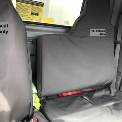 Mitsubishi Fuso Canter Poly Canvas seat covers Poly Canvas seat covers fitted to a Mitsubishi Fuso Canter