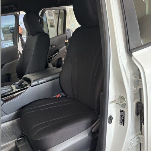 Toyota Landcruiser SUV Neoprene seat covers Neoprene seat covers fitted to a Toyota Landcruiser SUV