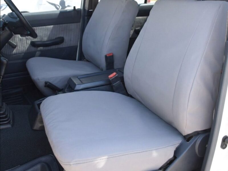 Super Tough Canvas seat covers fitted to a Toyota Hilux