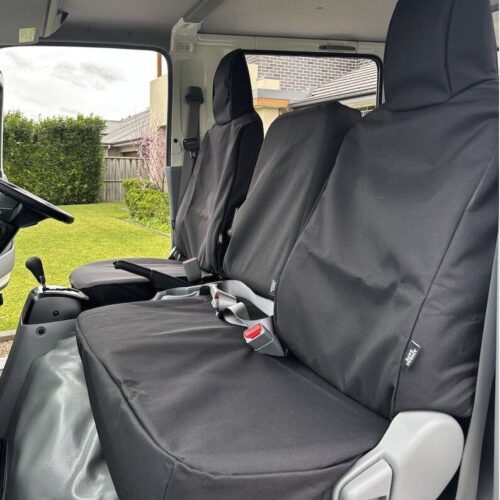 Hino 300 Poly Canvas seat covers Poly Canvas seat covers fitted to a Hino 300