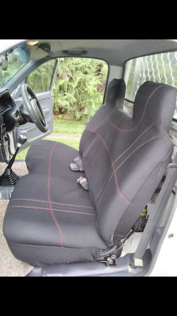 Holden Rodeo seat covers Seat covers fitted to a Holden Rodeo
