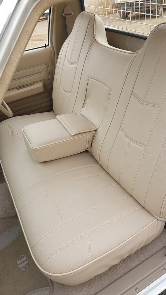 Leather Look seat covers fitted to a Holden Kingswood