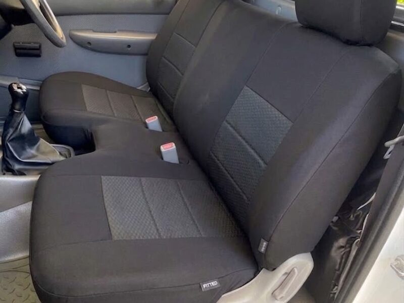Seat covers fitted to a Ford Ranger