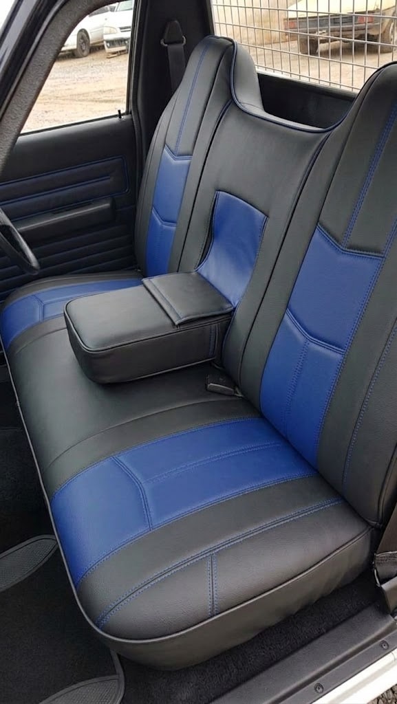 Leather Look seat covers fitted to a Holden Kingswood