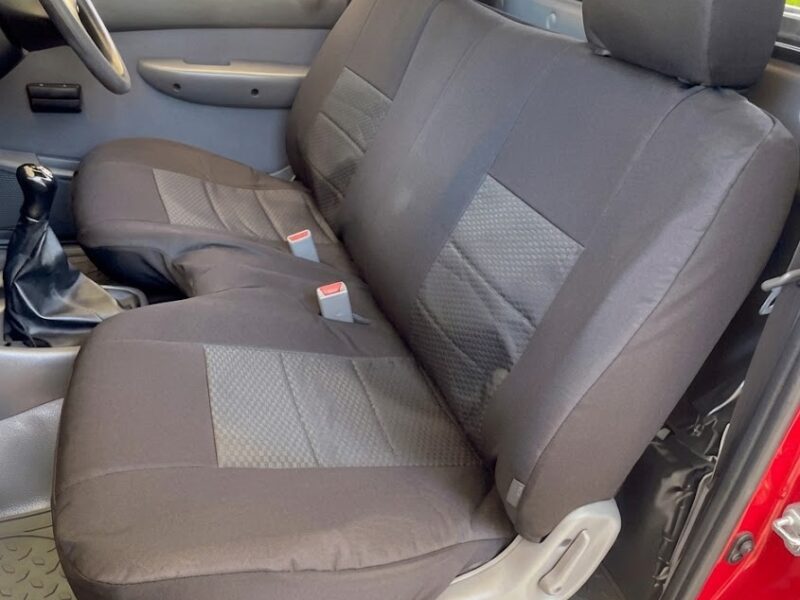 Seat covers fitted to a Holden Rodeo