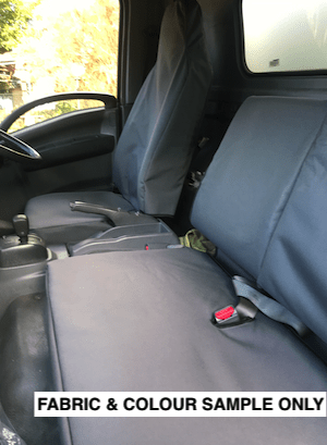 Poly Canvas seat covers fitted to a Mitsubishi Fuso Canter
