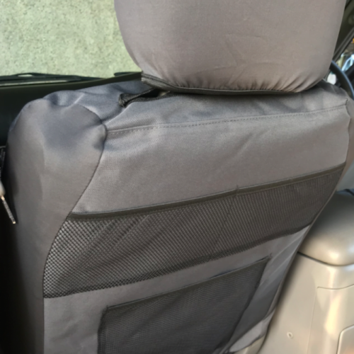 Nissan Patrol Poly Canvas seat covers Poly Canvas seat covers fitted to a Nissan Patrol
