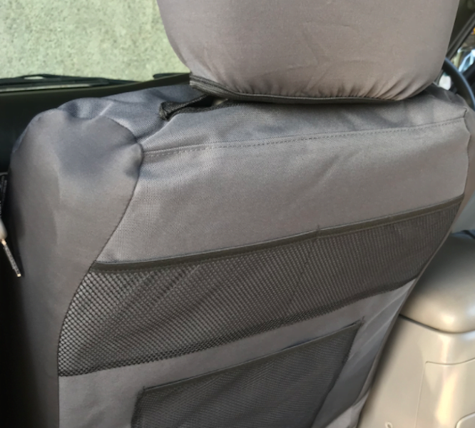 Nissan Patrol Poly Canvas seat covers Poly Canvas seat covers fitted to a Nissan Patrol