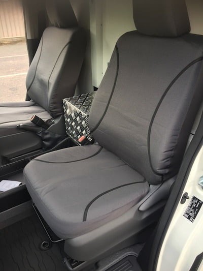 Toyota Hiace Poly Canvas seat covers Poly Canvas seat covers fitted to a Toyota Hiace