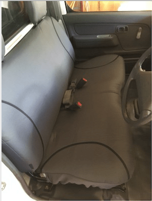 Holden Rodeo Poly Canvas seat covers Poly Canvas seat covers fitted to a Holden Rodeo