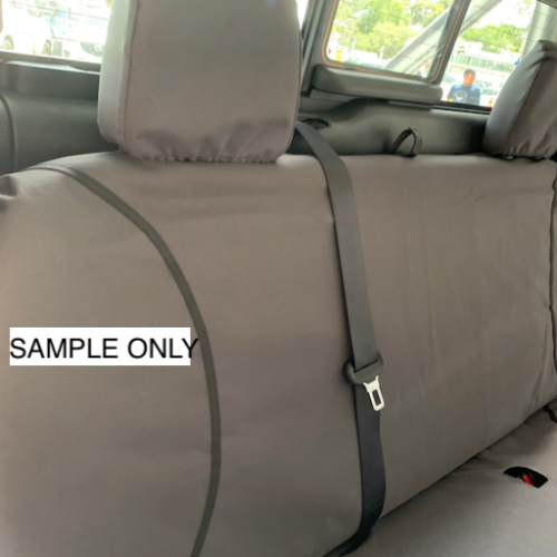 Toyota Landcruiser SUV Poly Canvas seat covers Poly Canvas seat covers fitted to a Toyota Landcruiser SUV