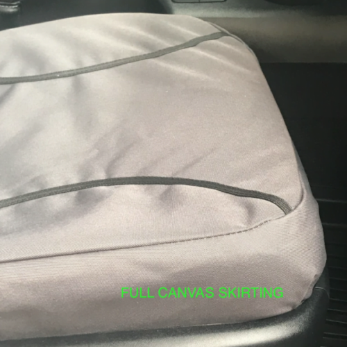 Nissan Patrol Poly Canvas seat covers Poly Canvas seat covers fitted to a Nissan Patrol