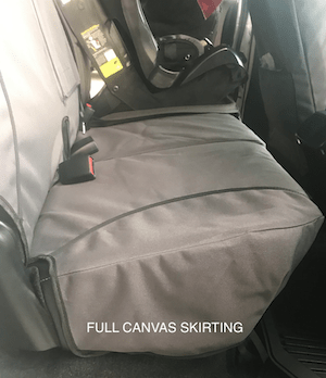 Poly Canvas seat covers fitted to a Isuzu D Max