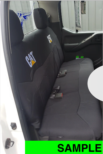 Holden Rodeo Caterpillar Canvas seat covers Caterpillar Canvas seat covers fitted to a Holden Rodeo