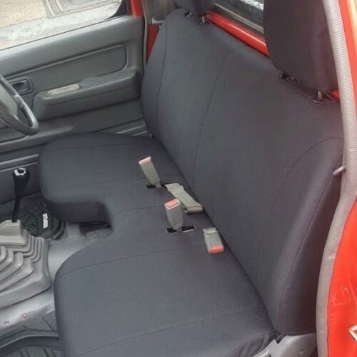 Poly Canvas seat covers fitted to a Nissan Navara