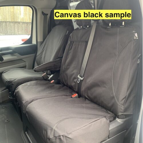 Poly Canvas seat covers fitted to a Ford Transit Custom