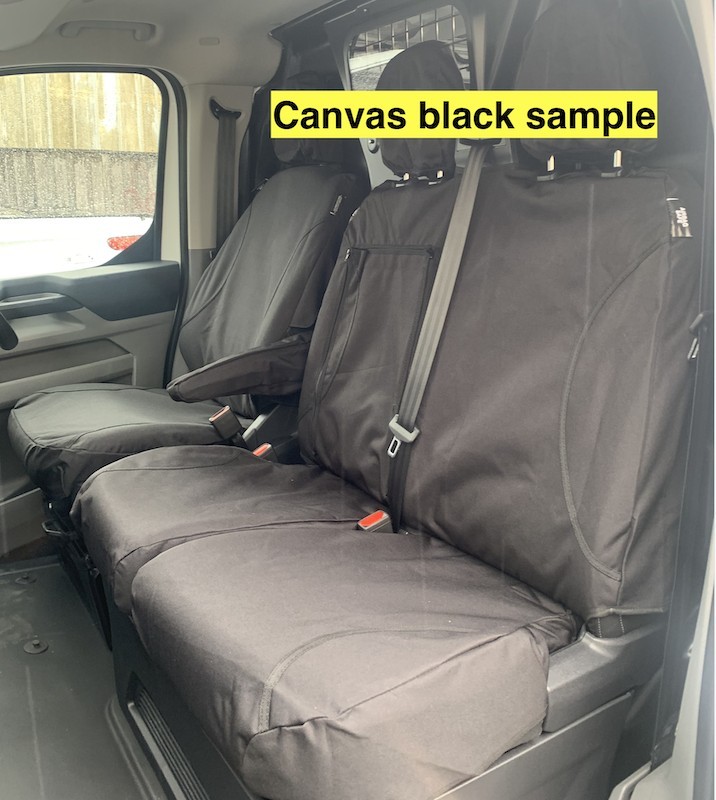 Poly Canvas seat covers fitted to a Ford Transit Custom