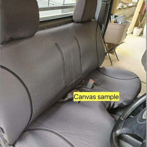 Poly Canvas seat covers fitted to a Mazda B2600