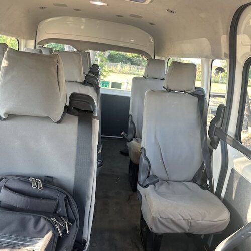 Toyota Hiace seat covers Seat covers fitted to a Toyota Hiace