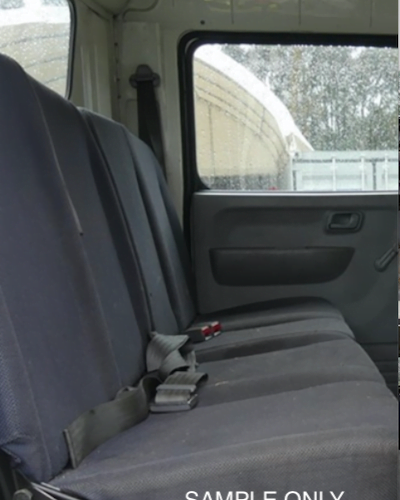Mitsubishi Fuso Canter seat covers Seat covers fitted to a Mitsubishi Fuso Canter