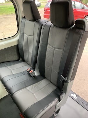 Toyota Hiace Leather Look seat covers Leather Look seat covers fitted to a Toyota Hiace