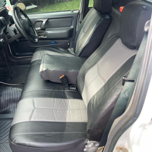 Leather Look seat covers fitted to a Ford Falcon
