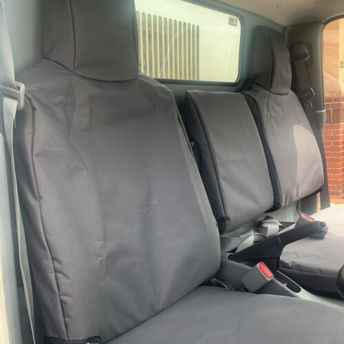 Mitsubishi Fuso Canter Poly Canvas seat covers Poly Canvas seat covers fitted to a Mitsubishi Fuso Canter
