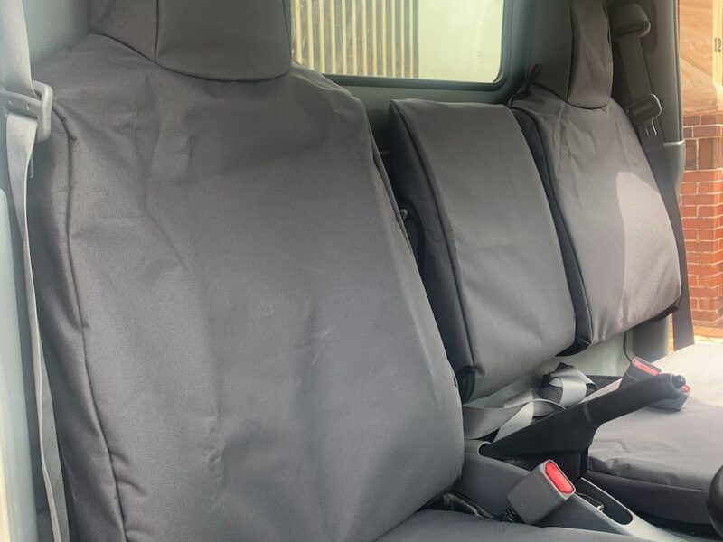 Poly Canvas seat covers fitted to a Mitsubishi Fuso Canter