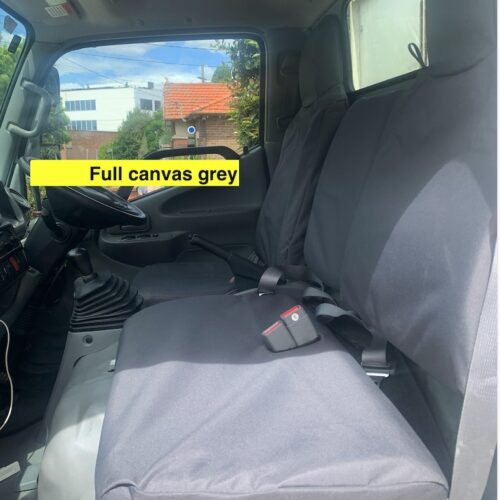 Hino 300 Poly Canvas seat covers Poly Canvas seat covers fitted to a Hino 300