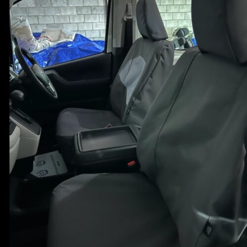 Toyota Hiace Poly Canvas seat covers Poly Canvas seat covers fitted to a Toyota Hiace