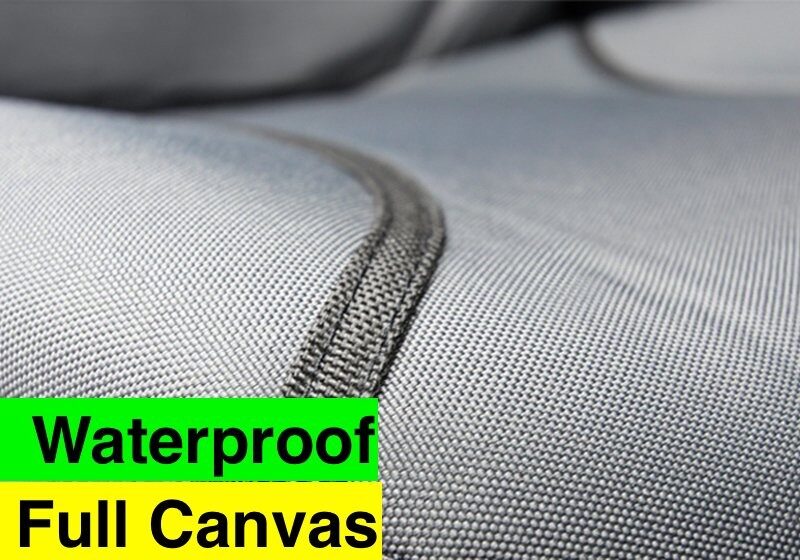 Toyota Hilux Poly Canvas seat covers Poly Canvas seat covers fitted to a Toyota Hilux