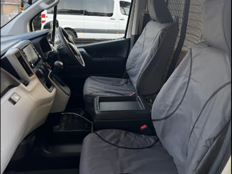 Toyota Hiace Poly Canvas seat covers Poly Canvas seat covers fitted to a Toyota Hiace