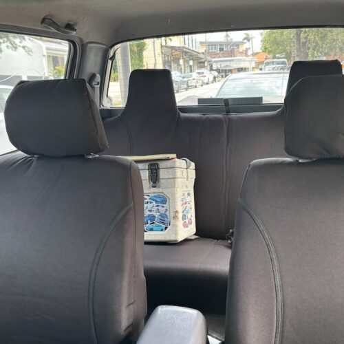 Toyota Hilux Poly Canvas seat covers Poly Canvas seat covers fitted to a Toyota Hilux