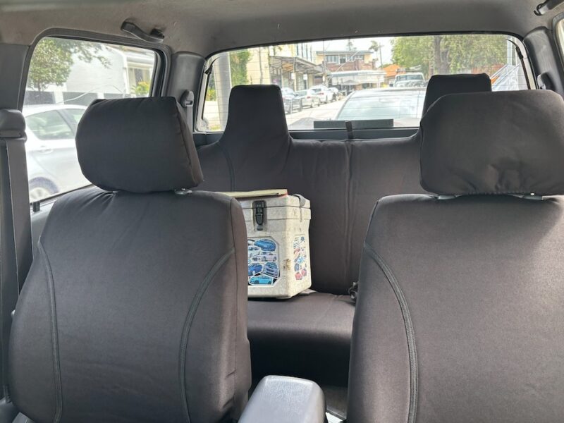 Toyota Hilux Poly Canvas seat covers Poly Canvas seat covers fitted to a Toyota Hilux