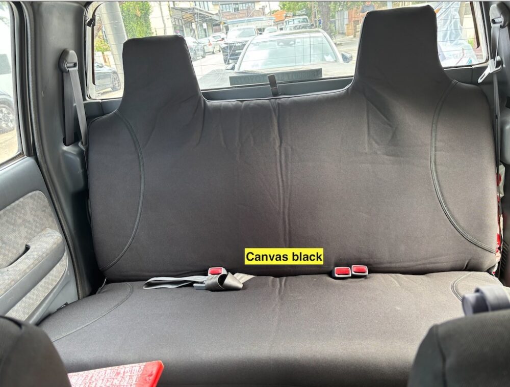 Toyota Hilux Poly Canvas seat covers Poly Canvas seat covers fitted to a Toyota Hilux