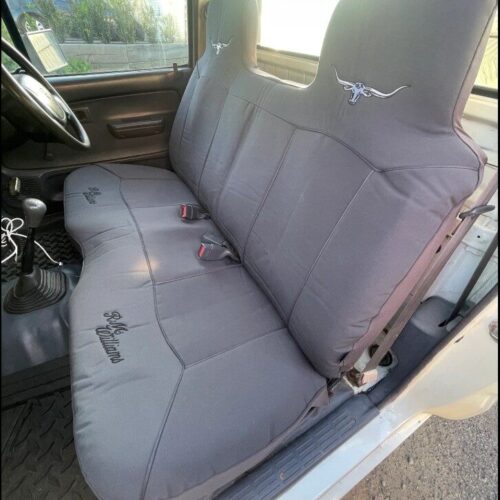 Toyota Hilux R.M. Williams Canvas seat covers R.M. Williams Canvas seat covers fitted to a Toyota Hilux