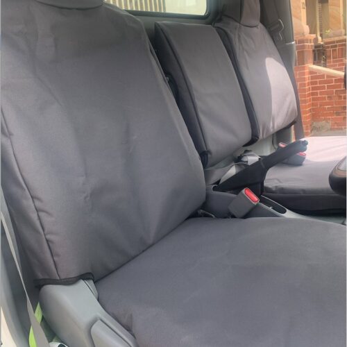 Poly Canvas seat covers fitted to a Hino 300
