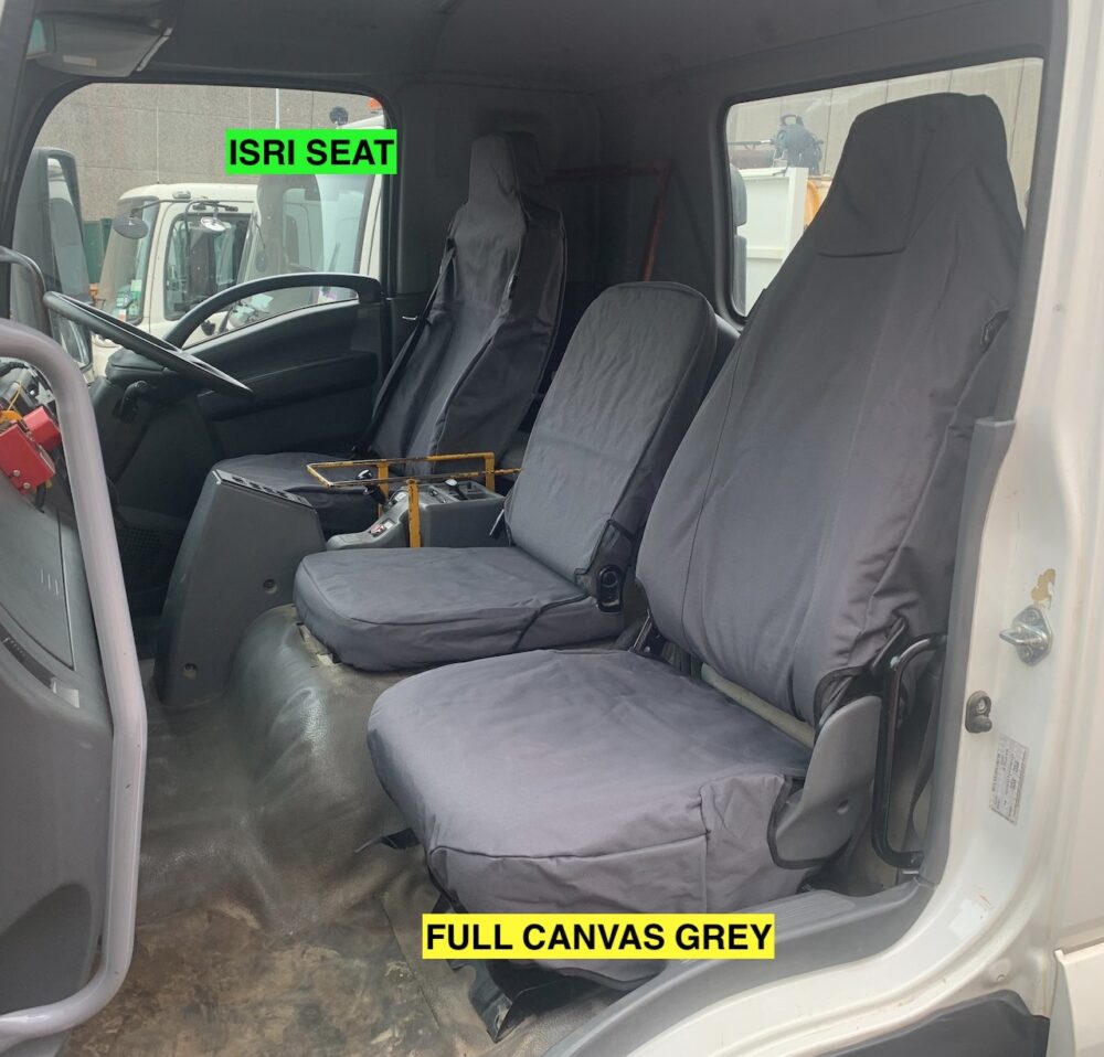 Isuzu F Series Poly Canvas seat covers Poly Canvas seat covers fitted to a Isuzu F Series