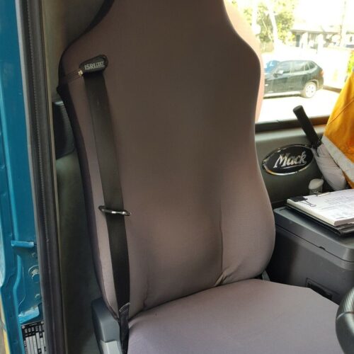 Seat covers fitted to a Hino 500