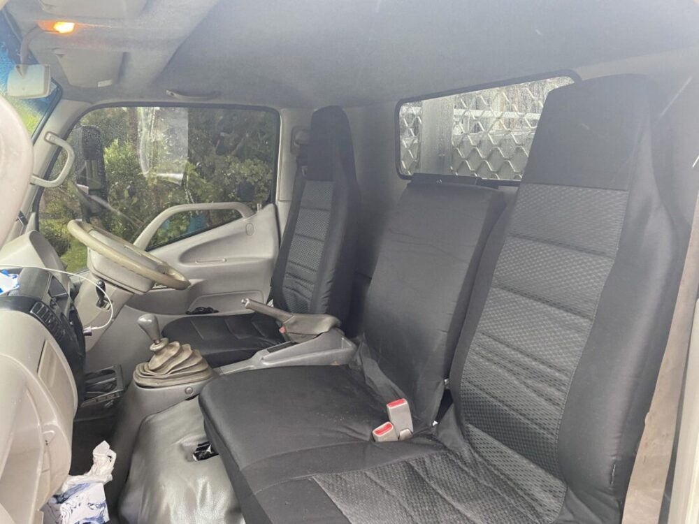 Waterproof Jacquard seat covers fitted to a Isuzu F Series