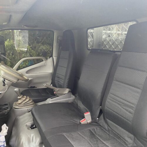 Waterproof Jacquard seat covers fitted to a Isuzu F Series