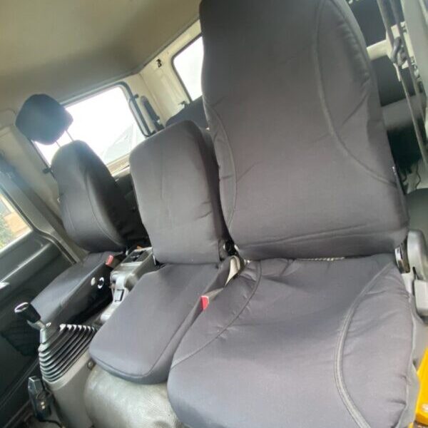 Seat covers fitted to a Isuzu F Series