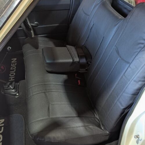 Leather Look seat covers fitted to a Holden Kingswood