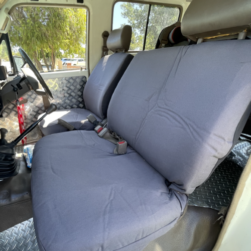 Nissan Patrol seat covers Seat covers fitted to a Nissan Patrol