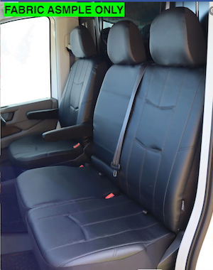 Leather Look seat covers fitted to a Renault Master