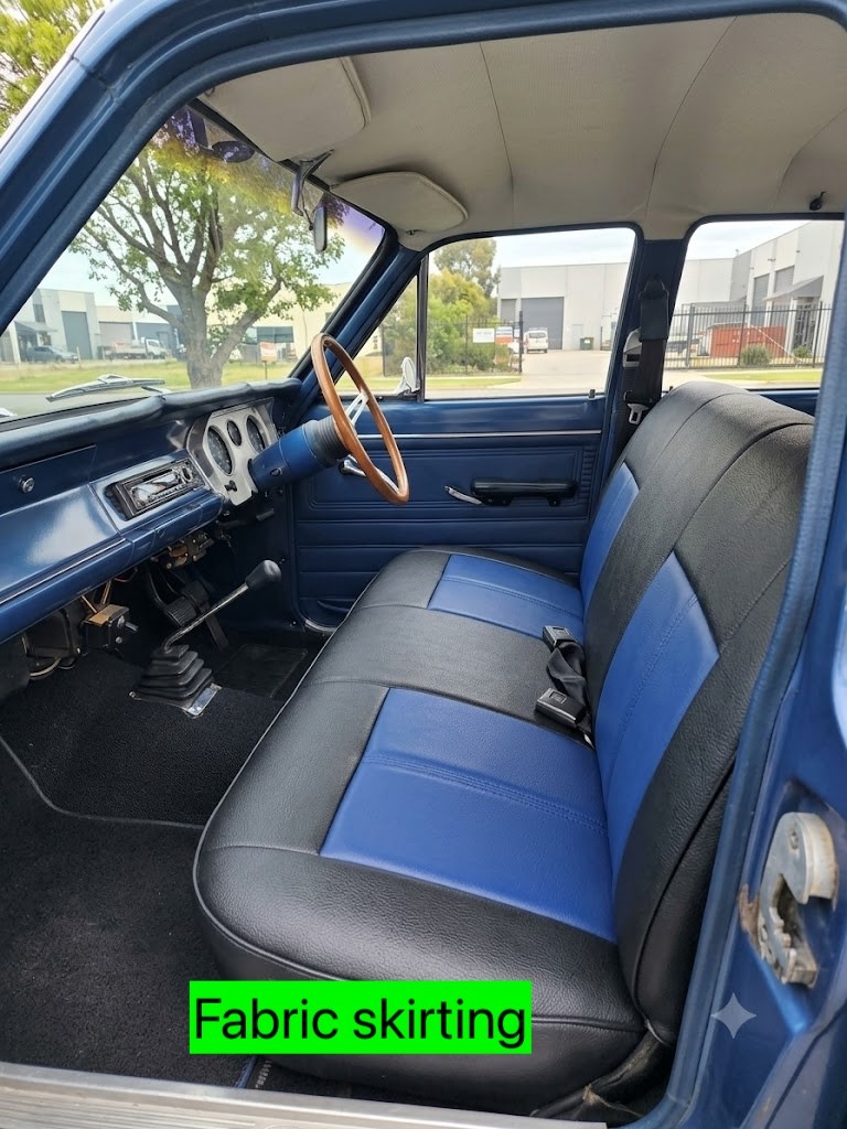 Leather Look seat covers fitted to a Ford Falcon