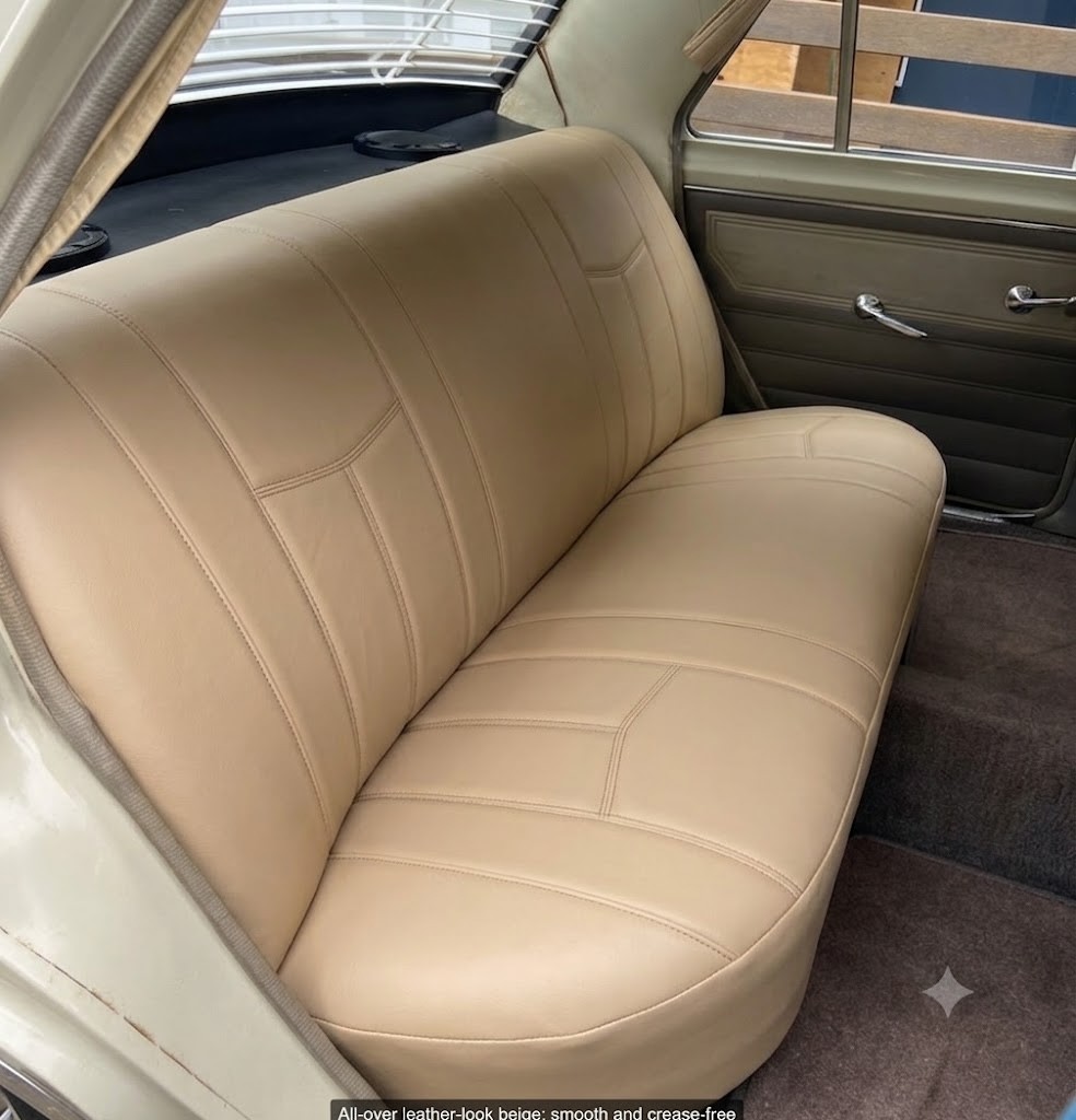 Leather Look seat covers fitted to a Ford Falcon