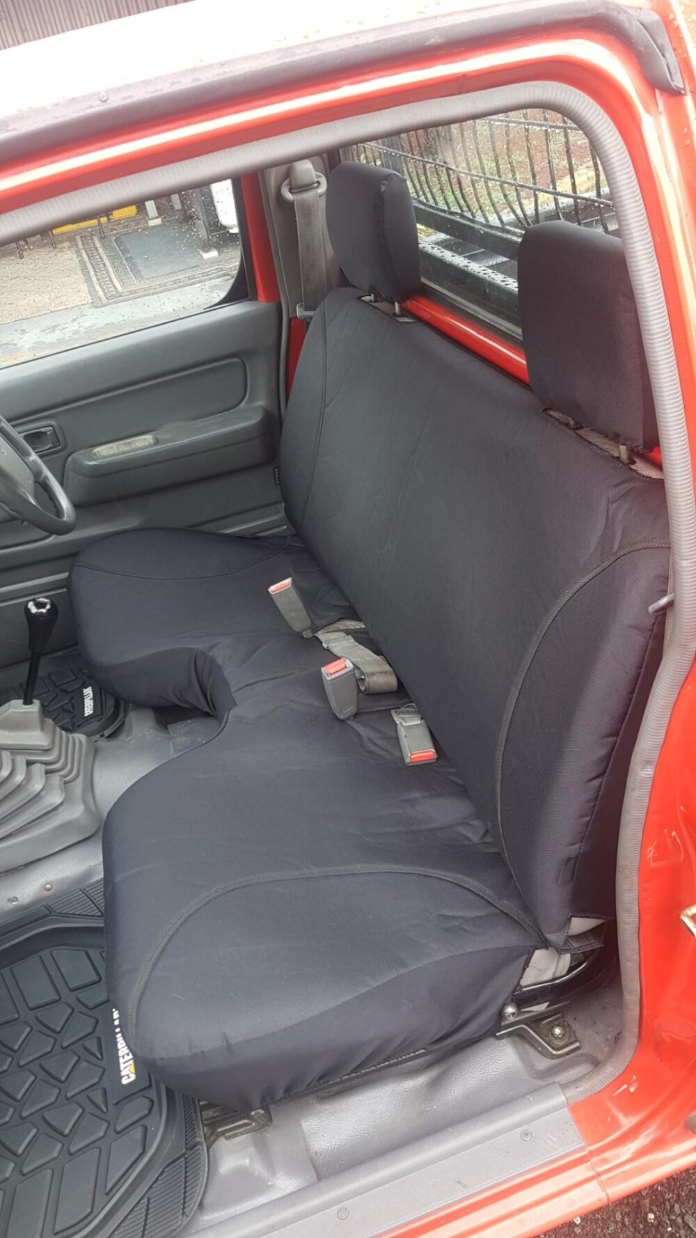 Holden Rodeo Poly Canvas seat covers Poly Canvas seat covers fitted to a Holden Rodeo